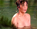 Varina's (Jean Simmons) Bathing Scene.