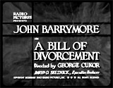 A Bill of Divorcement (1932)