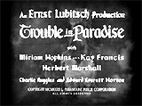 Trouble in Paradise (1932)